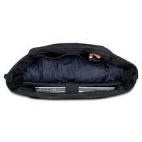 "ROBIN" újrahasznosított nagyméretű rolltop hátizsák, fekete, Johnny Urban