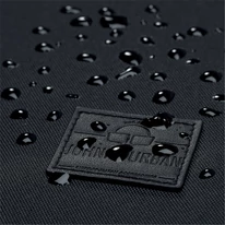 "ROBIN" újrahasznosított nagyméretű rolltop hátizsák, fekete, Johnny Urban