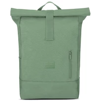 "ROBIN" újrahasznosított nagyméretű rolltop hátizsák, pasztell zöld, Johnny Urban