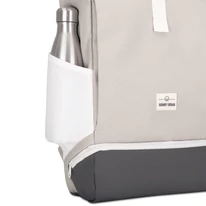 "ALLEN" újrahasznosított nagyméretű rolltop hátizsák, homokszín-szürke, Johnny Urban
