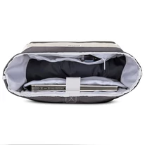 "ALLEN" újrahasznosított nagyméretű rolltop hátizsák, homokszín-szürke, Johnny Urban