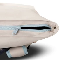 "ALLEN" újrahasznosított közepes méretű rolltop hátizsák, bézs-rózsaszín, Johnny Urban