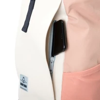 "ALLEN" újrahasznosított közepes méretű rolltop hátizsák, bézs-rózsaszín, Johnny Urban