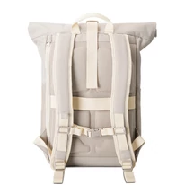 "ALLEN" újrahasznosított közepes méretű rolltop hátizsák, homokszínű, Johnny Urban