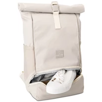 "ALLEN" újrahasznosított közepes méretű rolltop hátizsák, homokszínű, Johnny Urban
