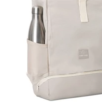 "ALLEN" újrahasznosított közepes méretű rolltop hátizsák, homokszínű, Johnny Urban