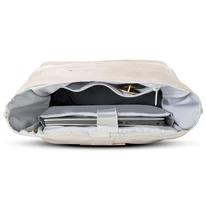 "ALLEN" újrahasznosított közepes méretű rolltop hátizsák, homokszínű, Johnny Urban