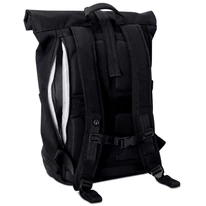 "ALLEN" újrahasznosított közepes méretű rolltop hátizsák, fekete, Johnny Urban
