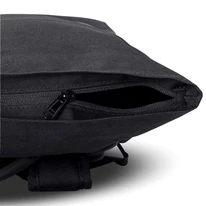 "ALLEN" újrahasznosított közepes méretű rolltop hátizsák, fekete, Johnny Urban