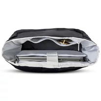 "ALLEN" újrahasznosított közepes méretű rolltop hátizsák, fekete, Johnny Urban