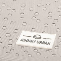 "ALLEN" újrahasznosított közepes méretű rolltop hátizsák, homokszín-szürke, Johnny Urban