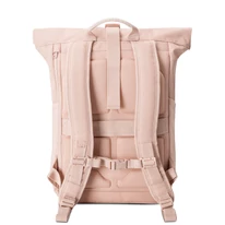 "ALLEN" újrahasznosított közepes méretű rolltop hátizsák, rózsaszín, Johnny Urban