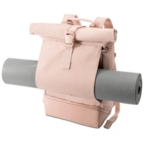 "ALLEN" újrahasznosított közepes méretű rolltop hátizsák, rózsaszín, Johnny Urban