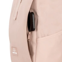 "ALLEN" újrahasznosított közepes méretű rolltop hátizsák, rózsaszín, Johnny Urban