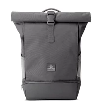 "ALLEN" újrahasznosított közepes méretű rolltop hátizsák, antracit, Johnny Urban