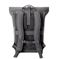 "ALLEN" újrahasznosított közepes méretű rolltop hátizsák, antracit, Johnny Urban