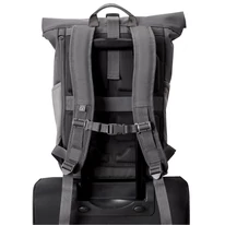 "ALLEN" újrahasznosított közepes méretű rolltop hátizsák, antracit, Johnny Urban