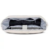"ALLEN" újrahasznosított nagyméretű rolltop hátizsák, homokszínű, Johnny Urban