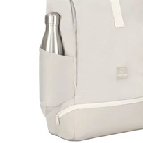 "ALLEN" újrahasznosított nagyméretű rolltop hátizsák, homokszínű, Johnny Urban