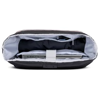 "ALLEN" újrahasznosított nagyméretű rolltop hátizsák, fekete, alul rózsaszín cipzárral, Johnny Urban