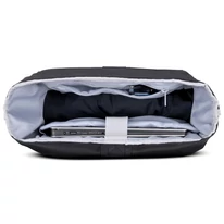 "ALLEN" újrahasznosított nagyméretű rolltop hátizsák, fekete, Johnny Urban