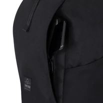 "ALLEN" újrahasznosított nagyméretű rolltop hátizsák, fekete, Johnny Urban