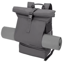 "ALLEN" újrahasznosított nagyméretű rolltop hátizsák, antracit, Johnny Urban