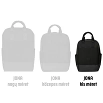 "JONA" kisméretű újrahasznosított hátizsák, fekete, Johnny Urban