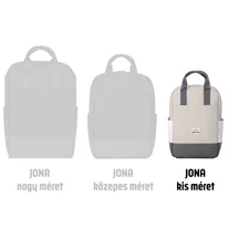 "JONA" kisméretű újrahasznosított hátizsák, homokszín-szürke, Johnny Urban