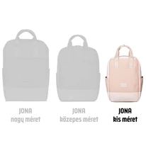 "JONA" kisméretű újrahasznosított hátizsák, púder rózsaszín, Johnny Urban