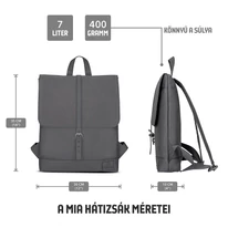 "MIA" újrahasznosított hátizsák, antracit, Johnny Urban