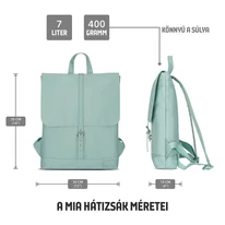 "MIA" újrahasznosított hátizsák, mentazöld, Johnny Urban