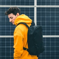 "MILO" újrahasznosított hátizsák, fekete, Johnny Urban