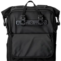 "PHIL" újrahasznosított nagyméretű rolltop biciklis hátizsák, fekete, Johnny Urban 