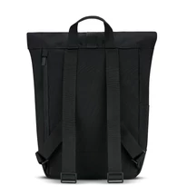 "ROBIN" újrahasznosított kisméretű rolltop hátizsák, fekete, Johnny Urban