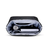 "ROBIN" újrahasznosított kisméretű rolltop hátizsák, fekete, Johnny Urban