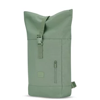 "ROBIN" újrahasznosított kisméretű rolltop hátizsák, pasztell zöld, Johnny Urban