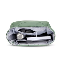 "ROBIN" újrahasznosított kisméretű rolltop hátizsák, pasztell zöld, Johnny Urban