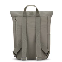 "ROBIN" újrahasznosított kisméretű rolltop hátizsák, sivatagi szürke, Johnny Urban