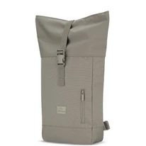 "ROBIN" újrahasznosított kisméretű rolltop hátizsák, sivatagi szürke, Johnny Urban