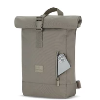 "ROBIN" újrahasznosított kisméretű rolltop hátizsák, sivatagi szürke, Johnny Urban