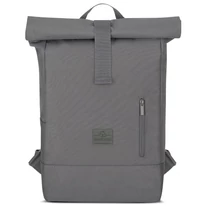 "ROBIN" újrahasznosított közepes méretű rolltop hátizsák, antracit, Johnny Urban