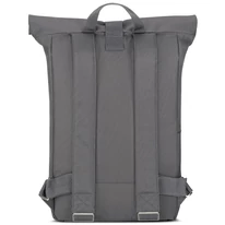 "ROBIN" újrahasznosított közepes méretű rolltop hátizsák, antracit, Johnny Urban
