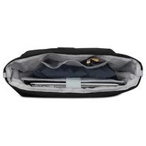 "ROBIN" újrahasznosított közepes méretű rolltop hátizsák, fekete, Johnny Urban