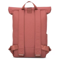 "ROBIN" újrahasznosított közepes méretű rolltop hátizsák, téglavörös, Johnny Urban