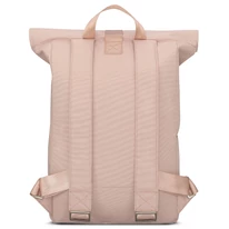 "ROBIN" újrahasznosított közepes méretű rolltop hátizsák, púder rózsaszín, Johnny Urban
