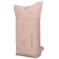 "ROBIN" újrahasznosított közepes méretű rolltop hátizsák, púder rózsaszín, Johnny Urban