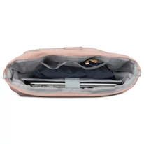 "ROBIN" újrahasznosított közepes méretű rolltop hátizsák, púder rózsaszín, Johnny Urban