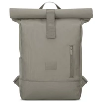 "ROBIN" újrahasznosított közepes méretű rolltop hátizsák, sivatagi szürke, Johnny Urban