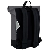 "Ryan" újrahasznosított rolltop hátizsák, szürke-rózsaszín, Johnny Urban